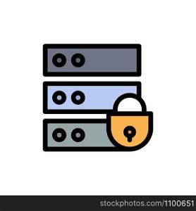 Device, Electronic, Internet Security, Key Flat Color Icon. Vector icon banner Template