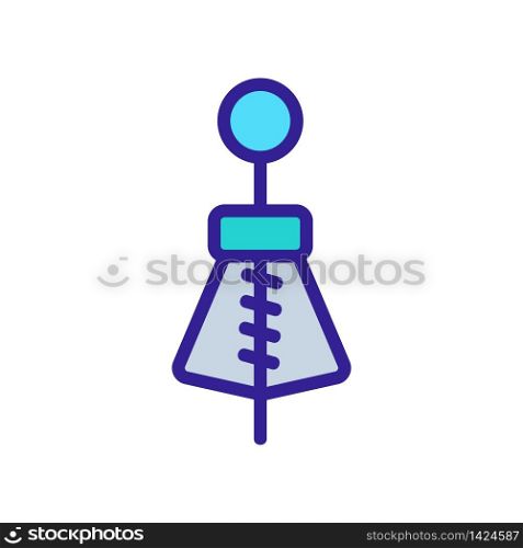 device for removing cortical and silicone plugs icon vector. device for removing cortical and silicone plugs sign. color symbol illustration. device for removing cortical and silicone plugs icon vector outline illustration
