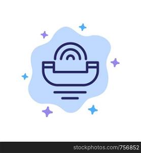 Device, Help, Productivity, Support, Telephone Blue Icon on Abstract Cloud Background