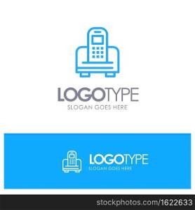 Device, Mobile, Cell, Hardware Blue Logo Line Style