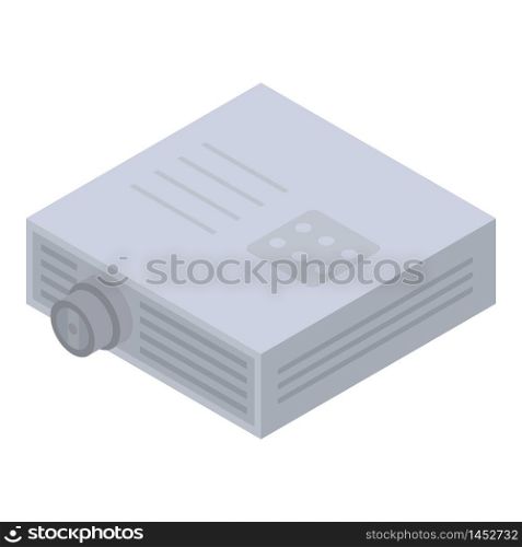 Device projector icon. Isometric of device projector vector icon for web design isolated on white background. Device projector icon, isometric style