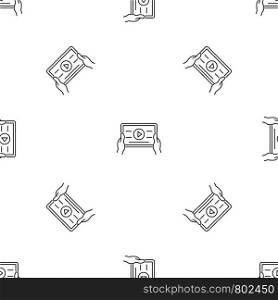 Device video play pattern seamless vector repeat geometric for any web design. Device video play pattern seamless vector