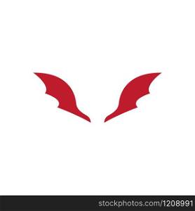 Devil angel logo vector template