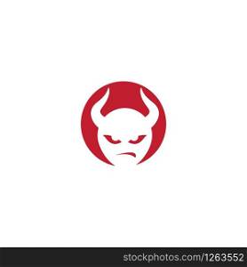 Devil character logo ilustration vector template
