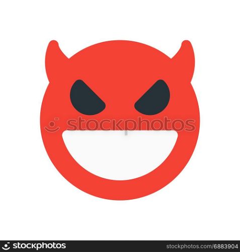 devil emoji, icon on isolated background,