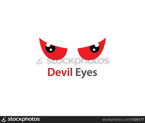 Devil Eye logo vector template