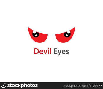 Devil Eye logo vector template