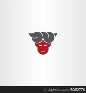 devil face vector symbol design element