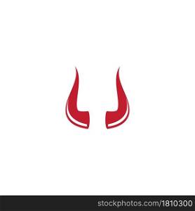 Devil Horn logo vector flat design