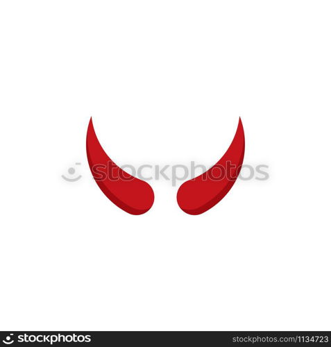 Devil horn logo vector illustration