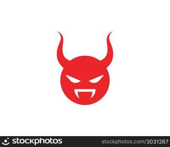 Devil horn Vector icon design. Devil horn Vector icon design illustration Template