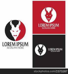 Devil horn Vector icon design illustration logo Template