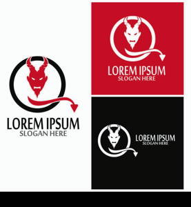 Devil horn Vector icon design illustration logo Template