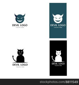 Devil horn Vector icon design illustration logo Template