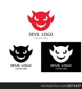 Devil horn Vector icon design illustration logo Template