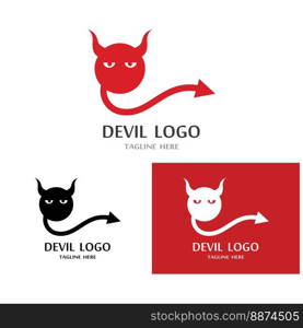 Devil horn Vector icon design illustration logo Template