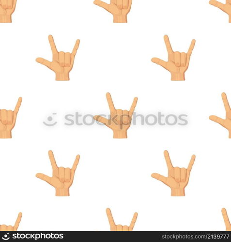Devil horns pattern seamless background texture repeat wallpaper geometric vector. Devil horns pattern seamless vector