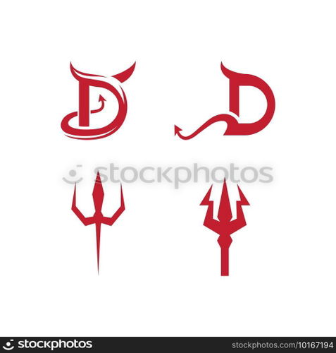 Devil logo ilustration vector template