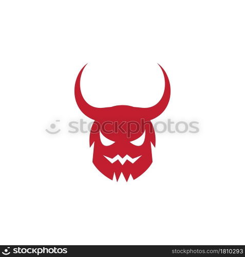 Devil logo ilustration vector template
