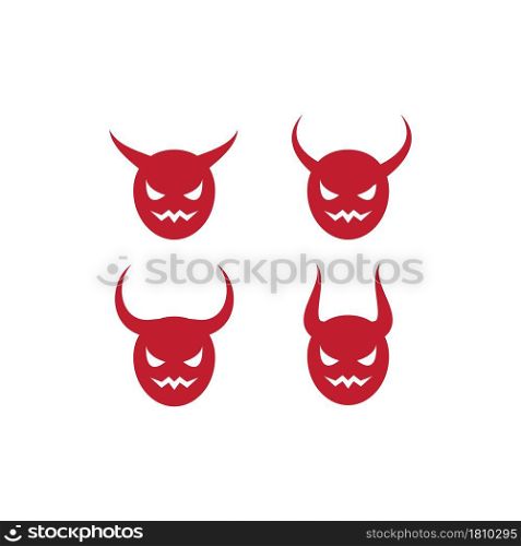 Devil logo ilustration vector template