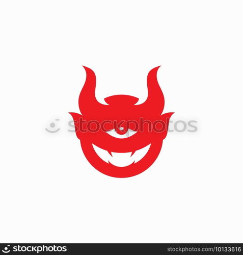 Devil logo symbol vector template