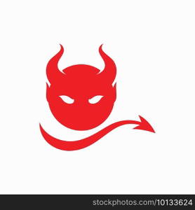 Devil logo symbol vector template