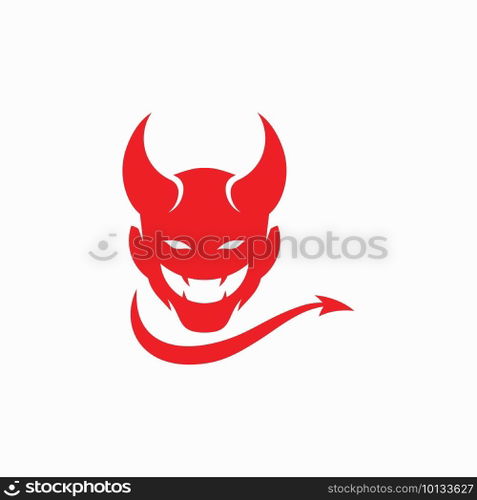 Devil logo symbol vector template