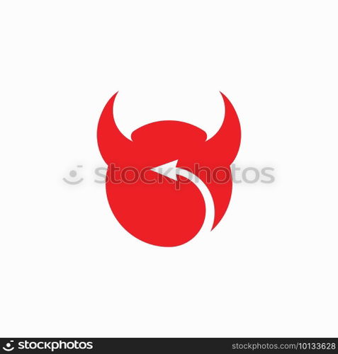 Devil logo symbol vector template