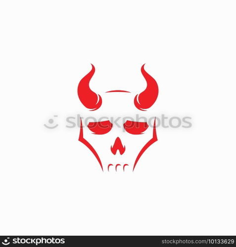 Devil logo symbol vector template