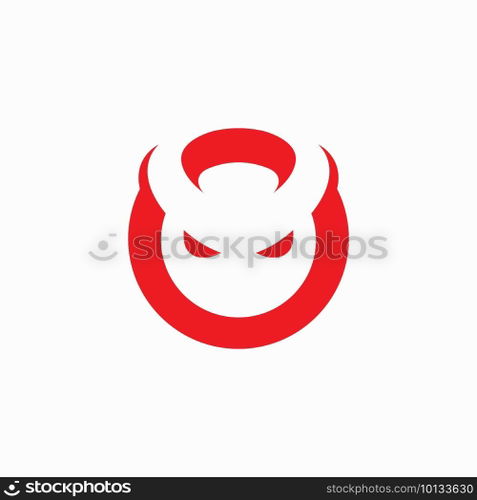 Devil logo symbol vector template