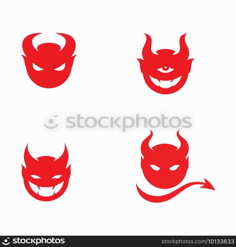 Devil logo symbol vector template