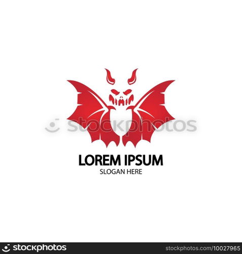 Devil logo vector icon template