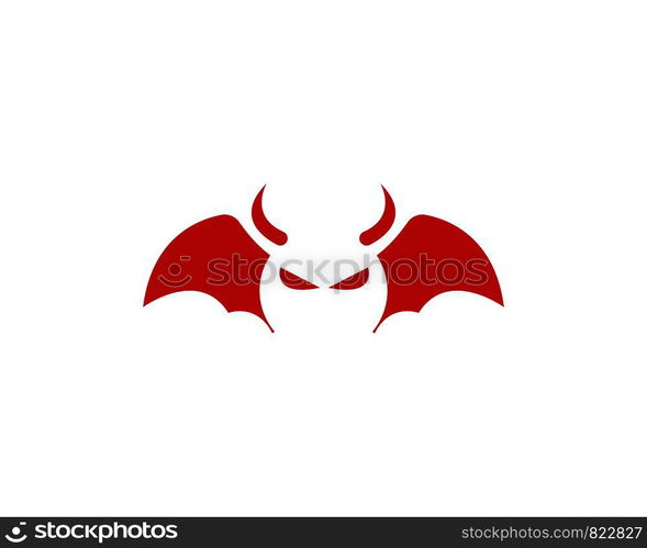 Devil logo vector icon template