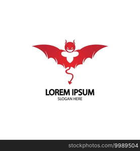 Devil logo vector icon template