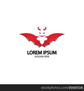 Devil logo vector icon template