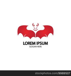 Devil logo vector icon template