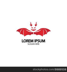 Devil logo vector icon template