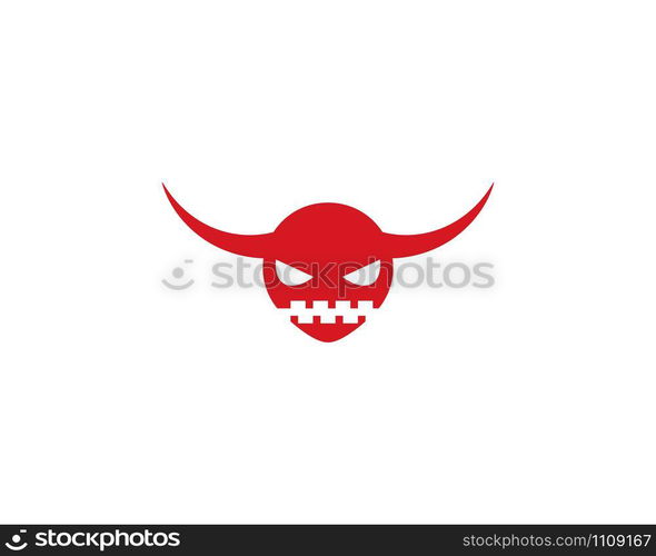 Devil logo vector template