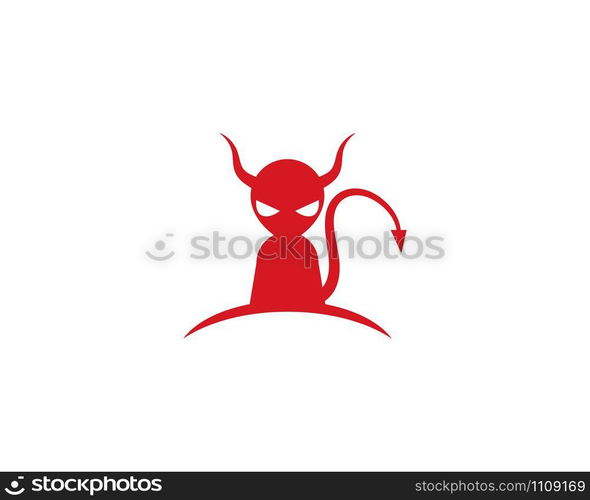Devil logo vector template