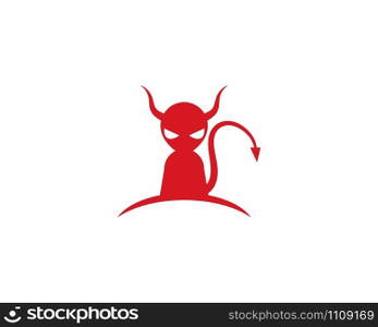 Devil logo vector template