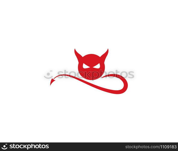 Devil logo vector template