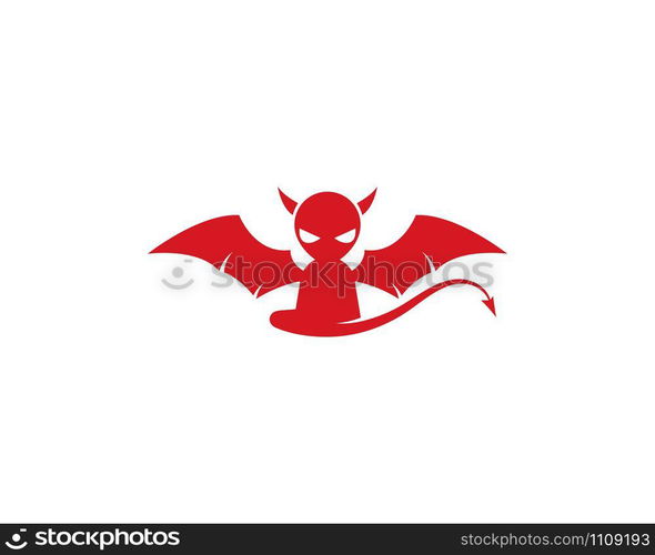 Devil logo vector template