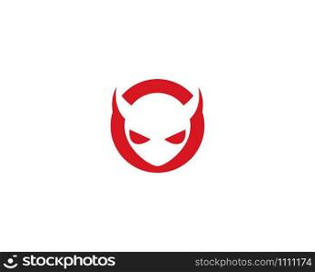 Devil logo vector template