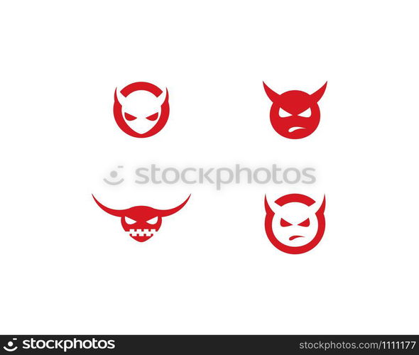 Devil logo vector template