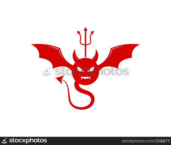 Devil logo vector template