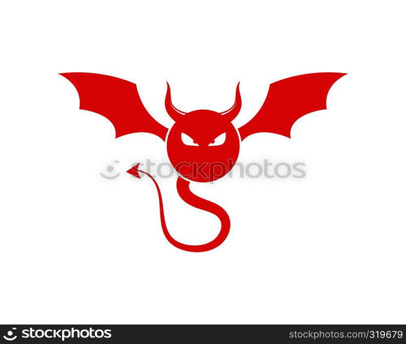 Devil logo vector template