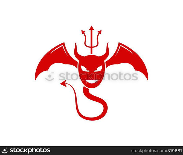 Devil logo vector template