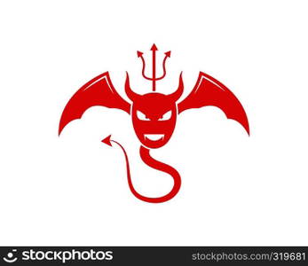 Devil logo vector template