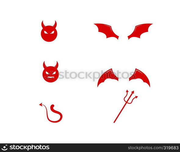 Devil logo vector template
