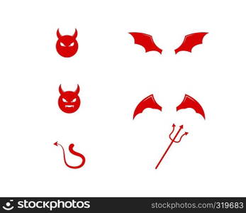 Devil logo vector template